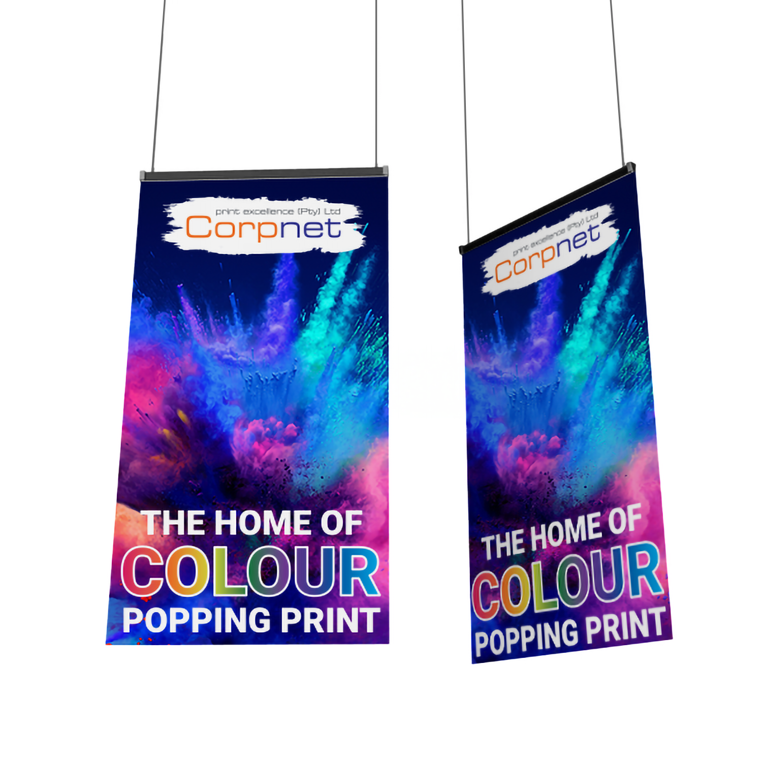 Hanging Banners Crafted by Corpnet Print Excellence